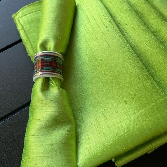 12 Lemon Lime Dressy Dinner Napkins 19” X 19” NWOT - Picture 11 of 12